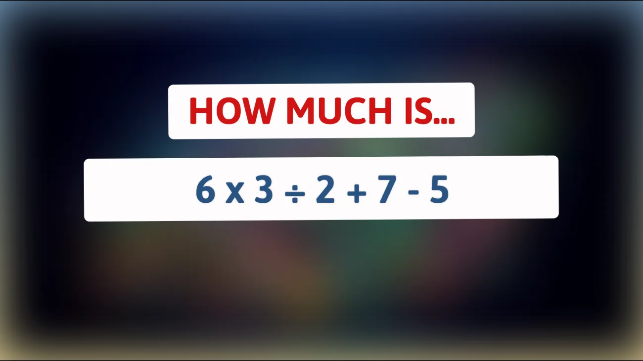 Only the Geniuses Can Solve this Simple Arithmetic Riddle Without a Calculator! Can You?"